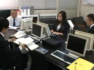 japanese office girl group orgy